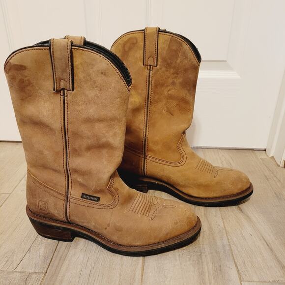 Dan Post Boots Albuquerque Brown Leather Waterproof Steel Toe Mens 10 D DP69681 - Picture 1 of 14
